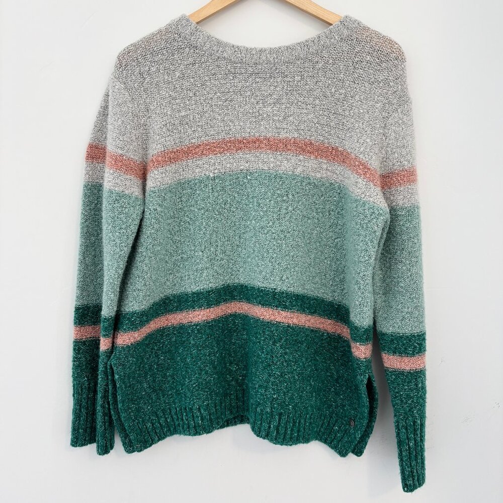 Roxy Striped Sweater, Size Large